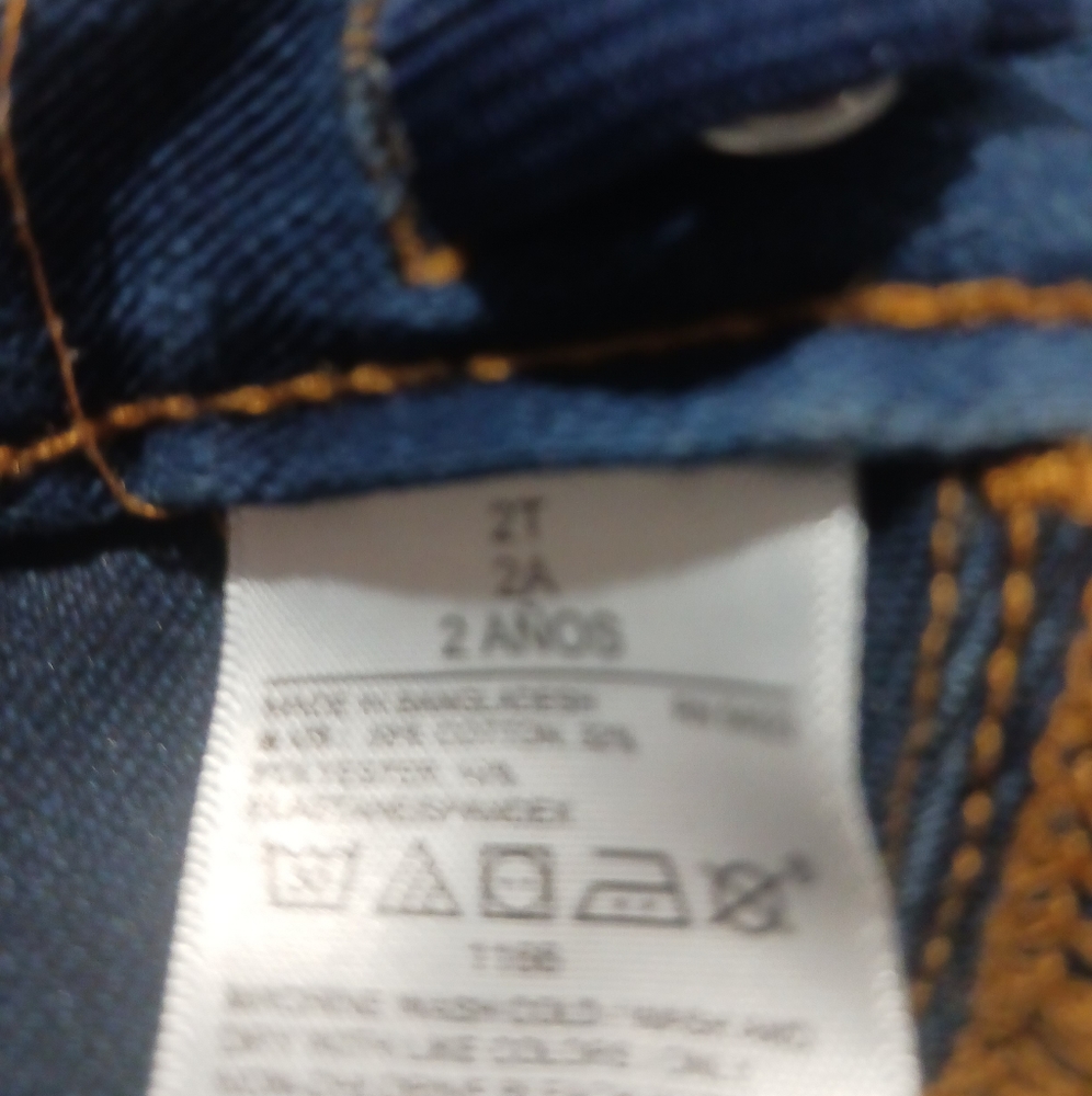 $4 Final Old Navy "Jeggins & Straight Leg Jeans" Sz. 2T Navy Denim - Picture 7 of 8